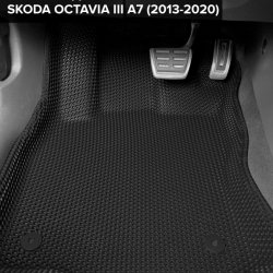 3D коврики EVA с бортами Skoda Octavia III A7 (2013-2020)