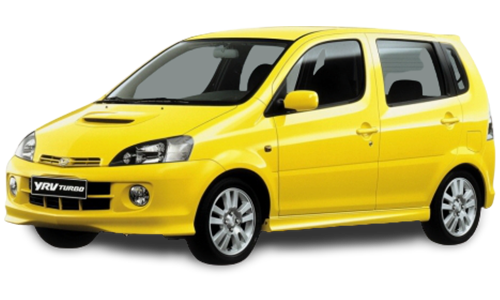 2D коврики EVA в салон и багажник  на Daihatsu YRV, правый руль (2000-2005)