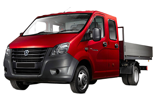 3D коврики EVA с бортами в салон  на ГАЗ Газель NEXT с рычагом КПП на полу