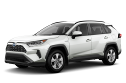 3D коврики EVA с бортами в салон  на Toyota RAV4 V XA50 АКПП (2018-н.в.)