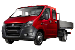 3D коврики EVA с бортами в салон на ГАЗ Газель NEXT с рычагом КПП на полу